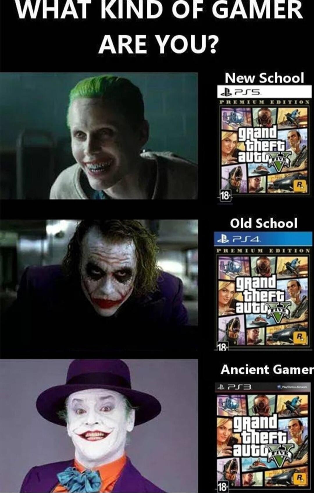 WHAT KIND OF GAMER AU oVEg New School Ancient Gamer amrs o a