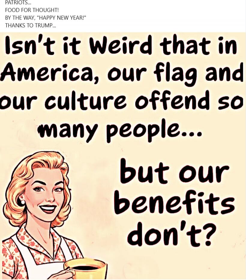 PATRIOTS... FOOD FOR THOUGHT! BY THE WAY, 