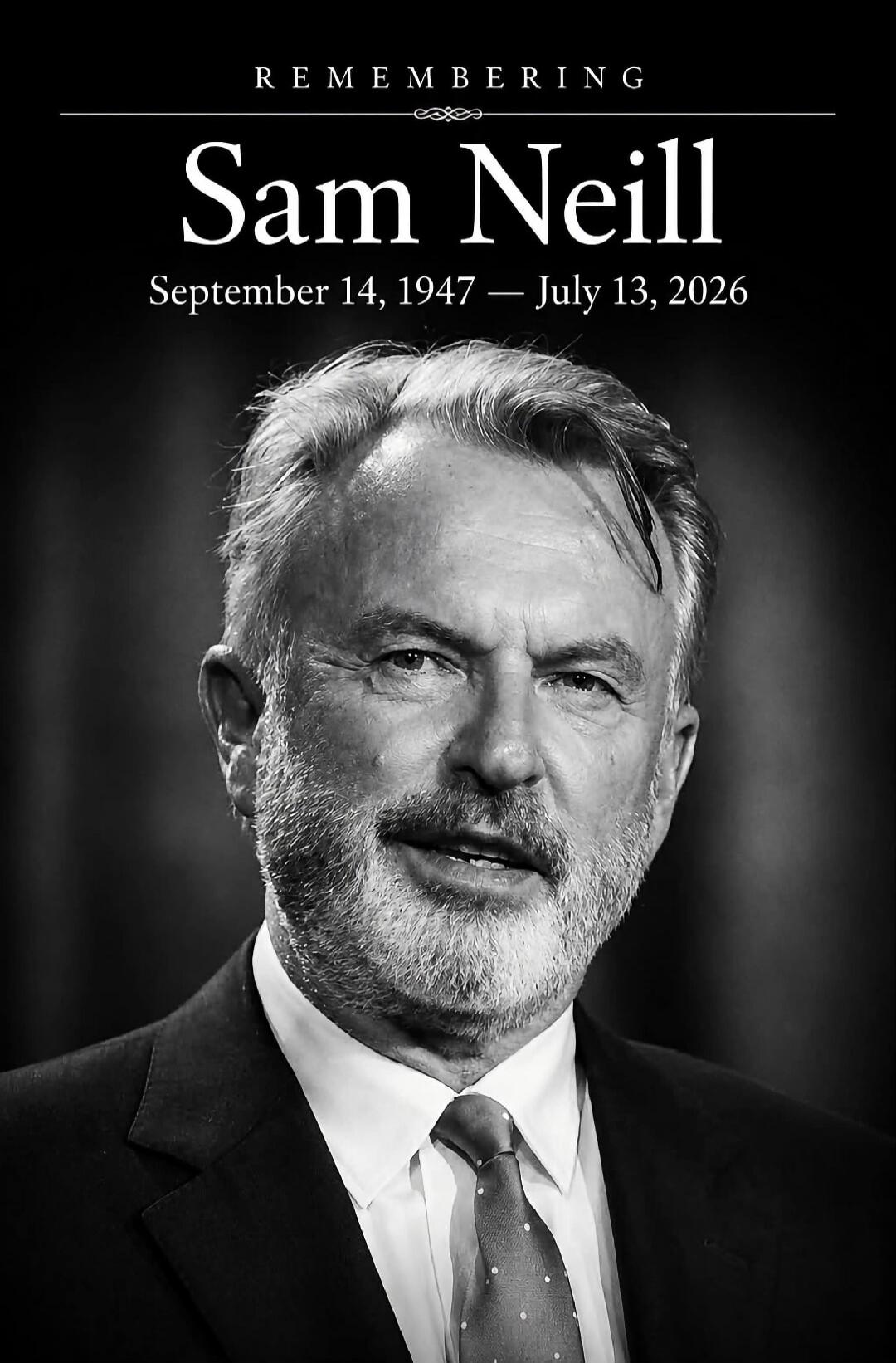REMEMBERING Sam Neill September 14, 1947 — July 13, 2026