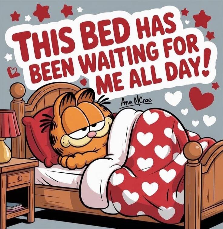 THIS BED HAS BEEN WAITING FOR ME ALL DAY! Ann McRae