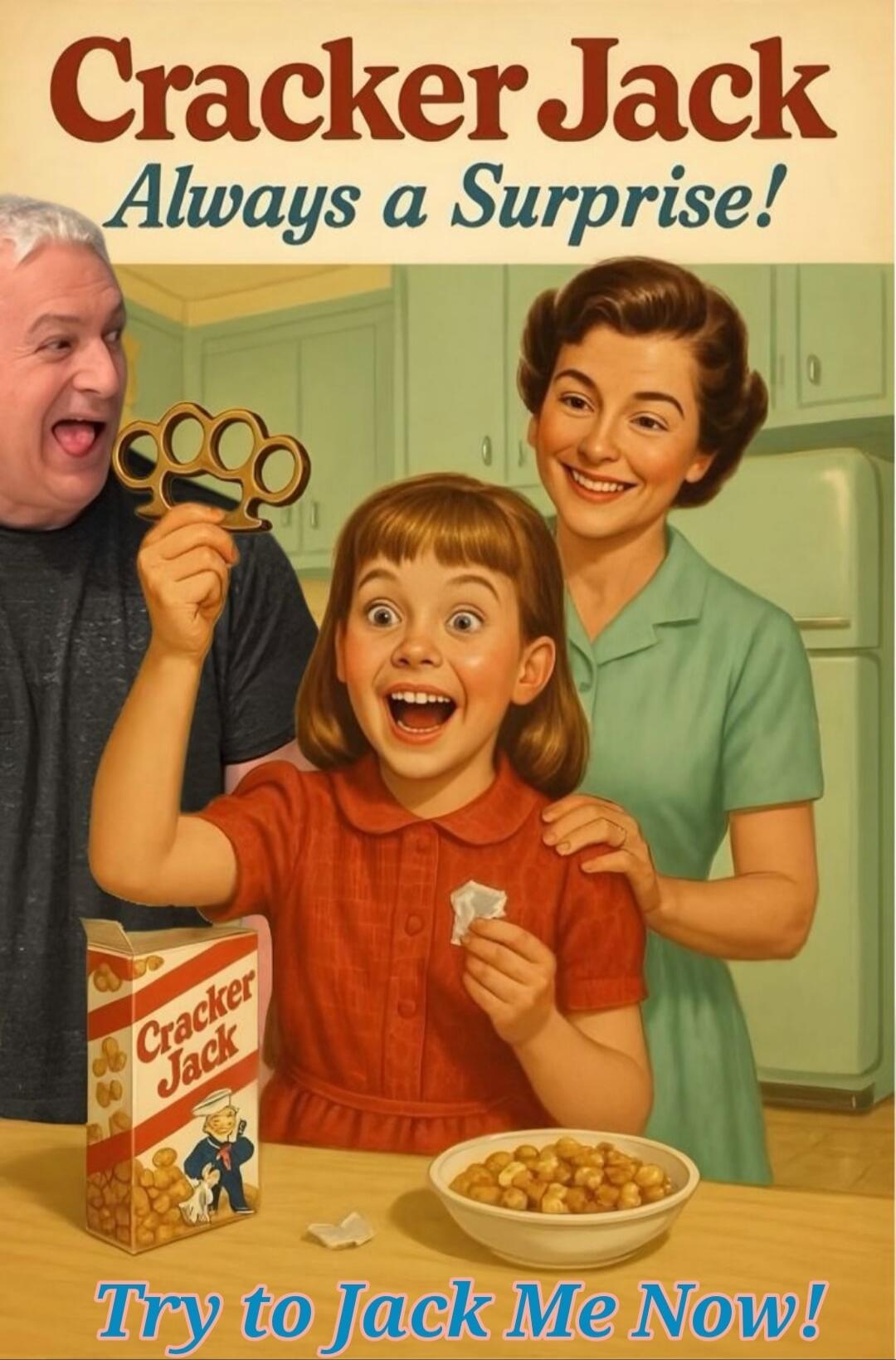 Cracker Jack Always a Surprise! Try to Jack Me Now!