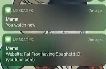 M vessaces 7m ago LUEL TS You watch now d___ B vessaces ALELE Website Fat Frog having SpaghettiD youtubecom