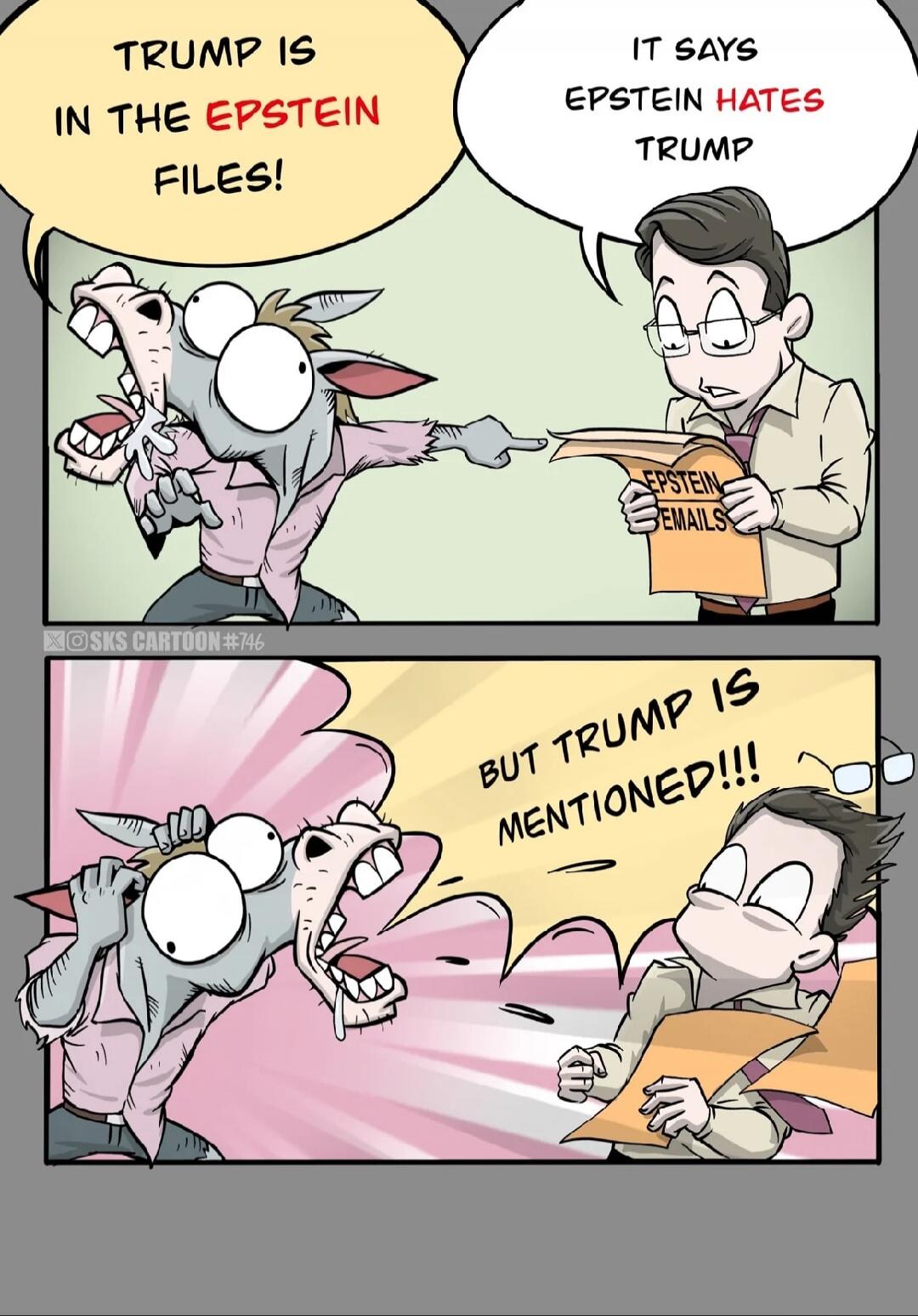 TRUMP IS IN THE EPSTEIN FILES!
It says EPSTEIN HATES TRUMP
BUT TRUMP IS MENTIONED!!!