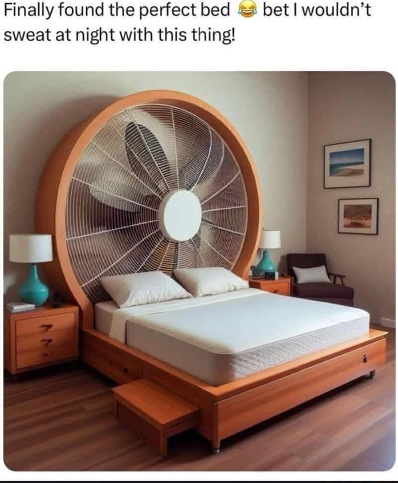 Finally found the perfect bed bet wouldnt sweat at night with this thing