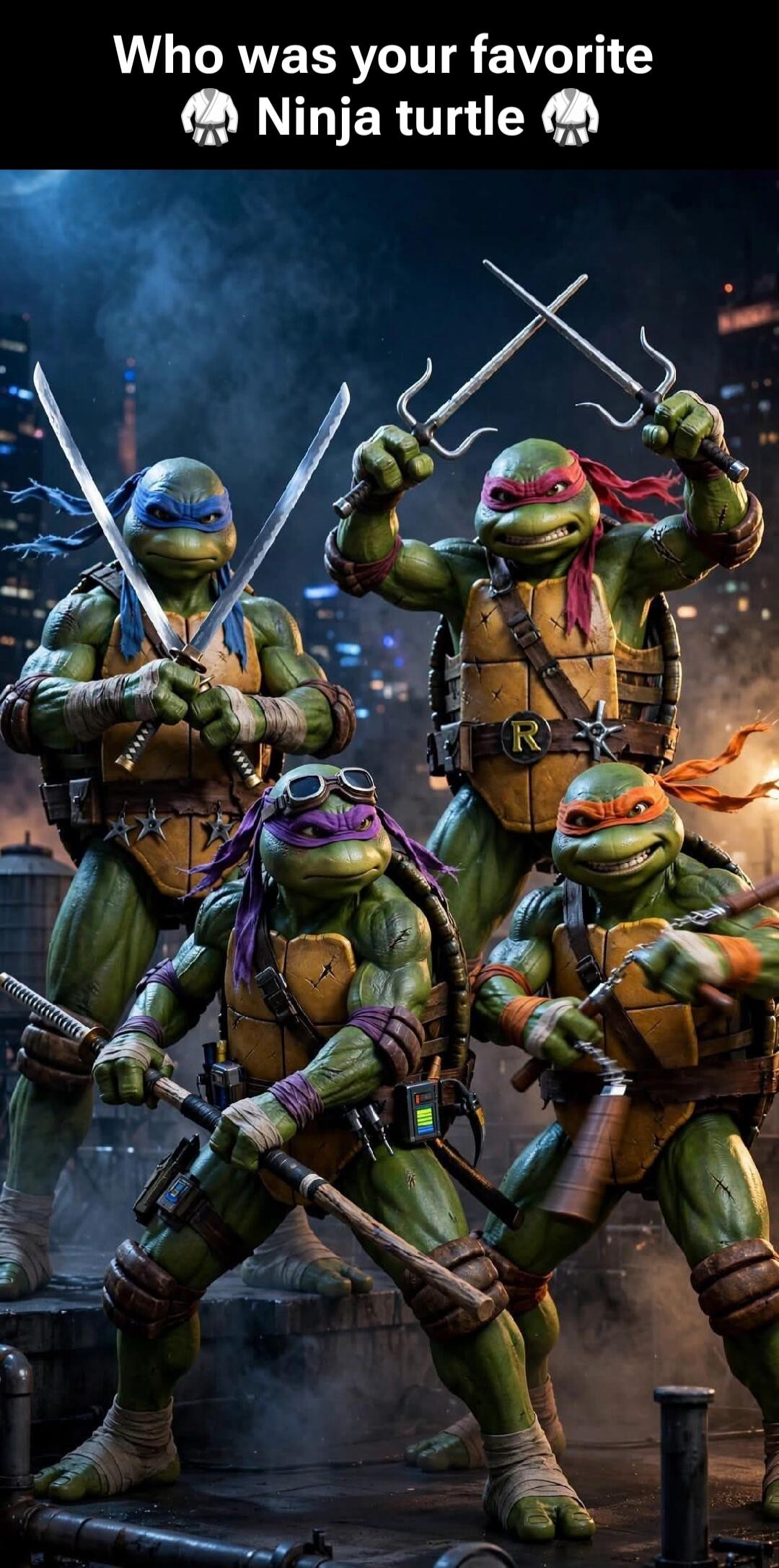Who was your favorite Ninja turtle 🥋