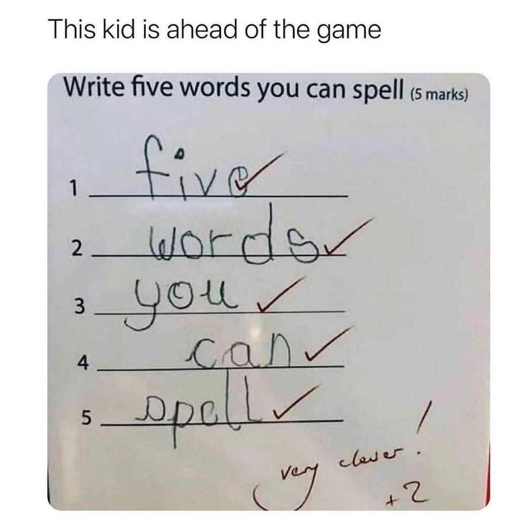 This kid is ahead of the game