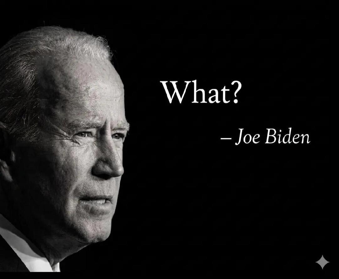 What? - Joe Biden