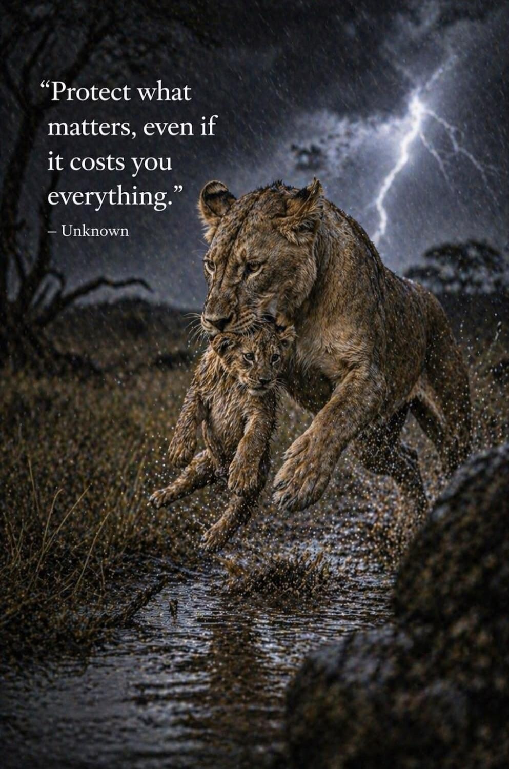 Protect what matters, even if it costs you everything. - Unknown