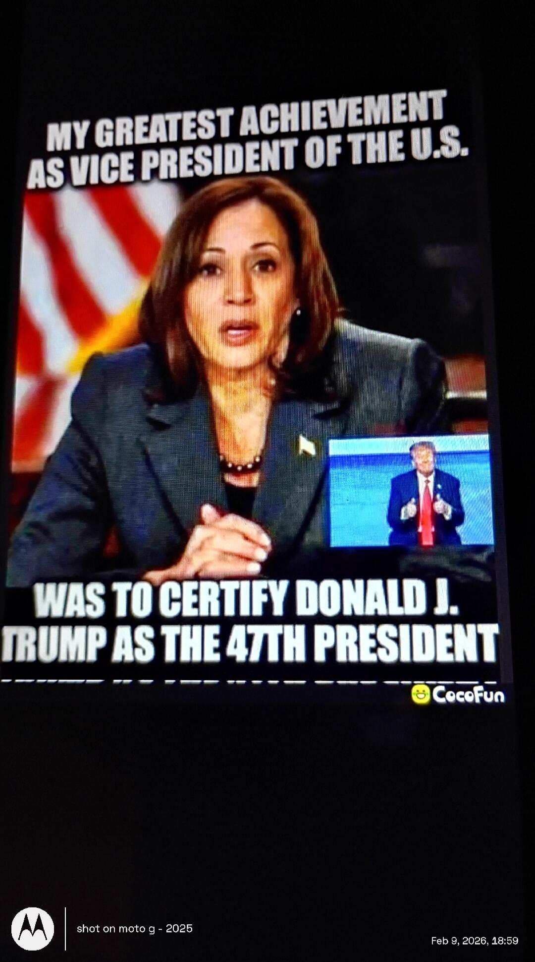 MY GREATEST ACHIEVEMENT AS VICE PRESIDENT OF THE U.S. WAS TO CERTIFY DONALD J. TRUMP AS THE 45TH PRESIDENT