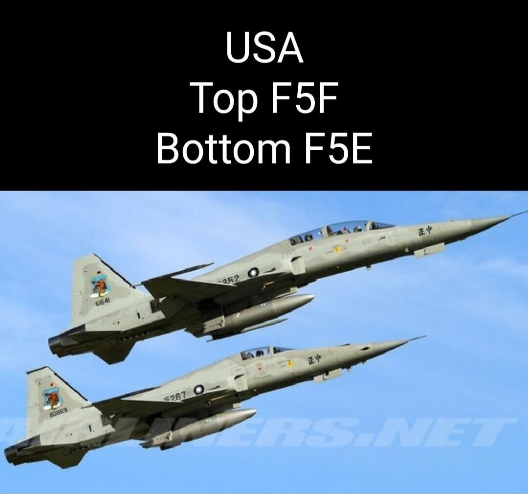 USA Top F5F Bottom F5E