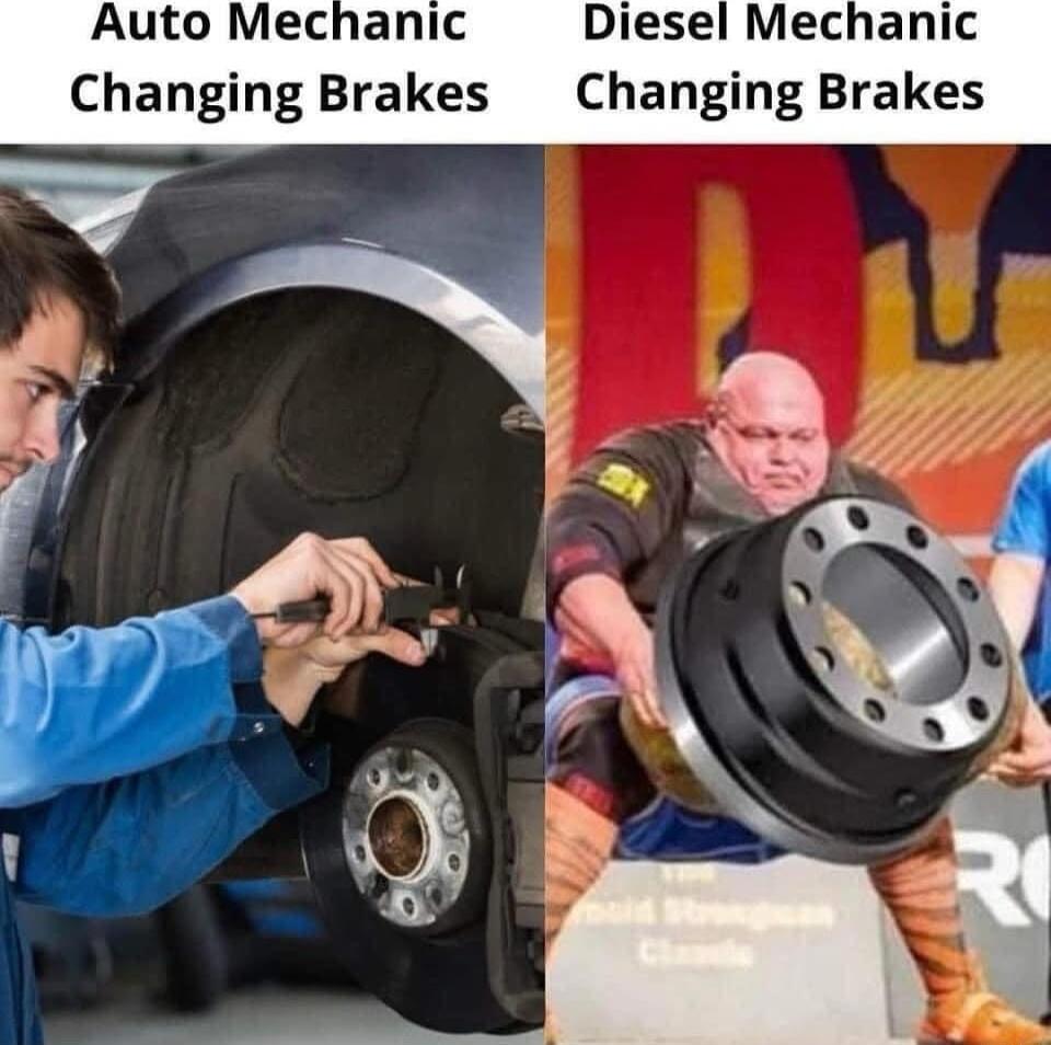 Auto Mechanic Diesel Mechanic Changing Brakes Changing Brakes