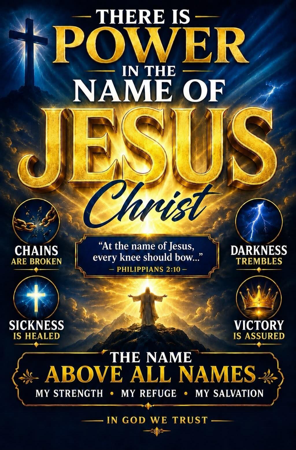 THERE IS POWER IN THE NAME OF JESUS Christ 