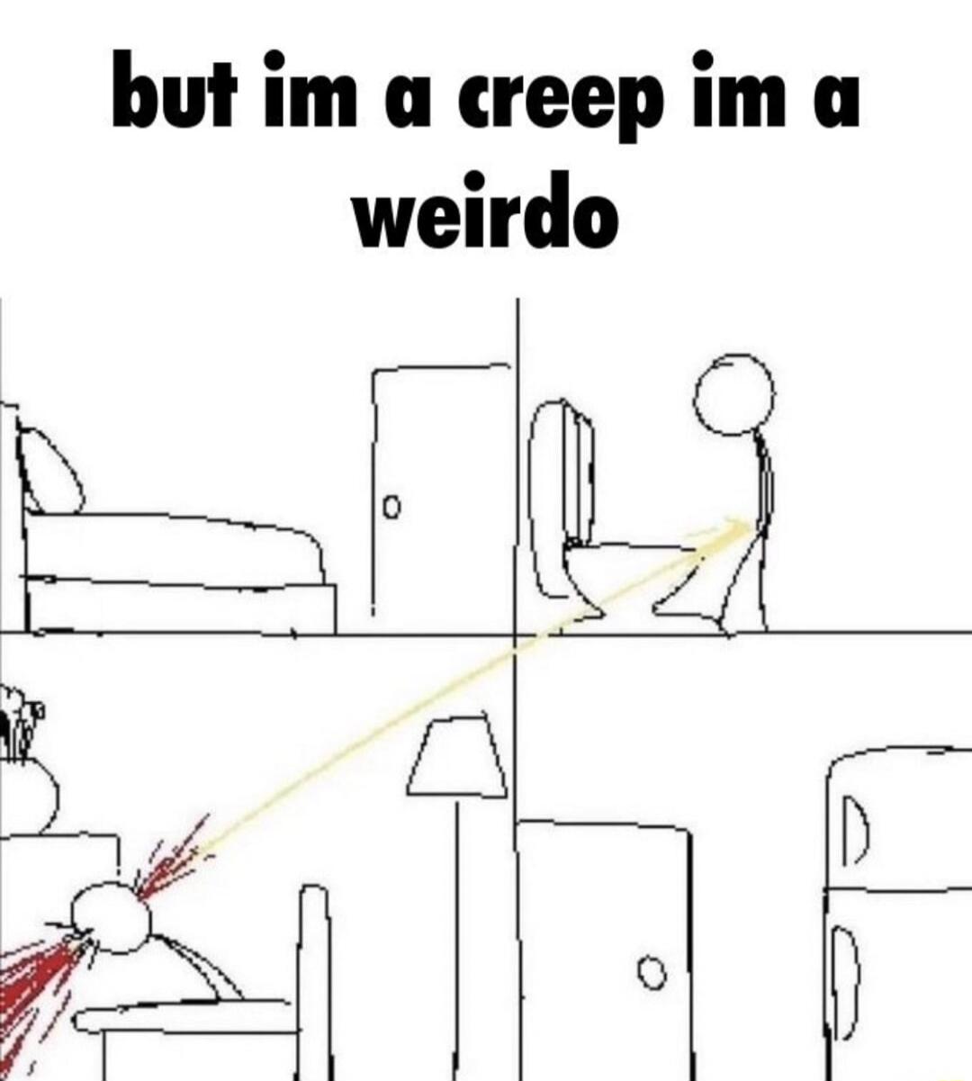 but im a creep im a weirdo