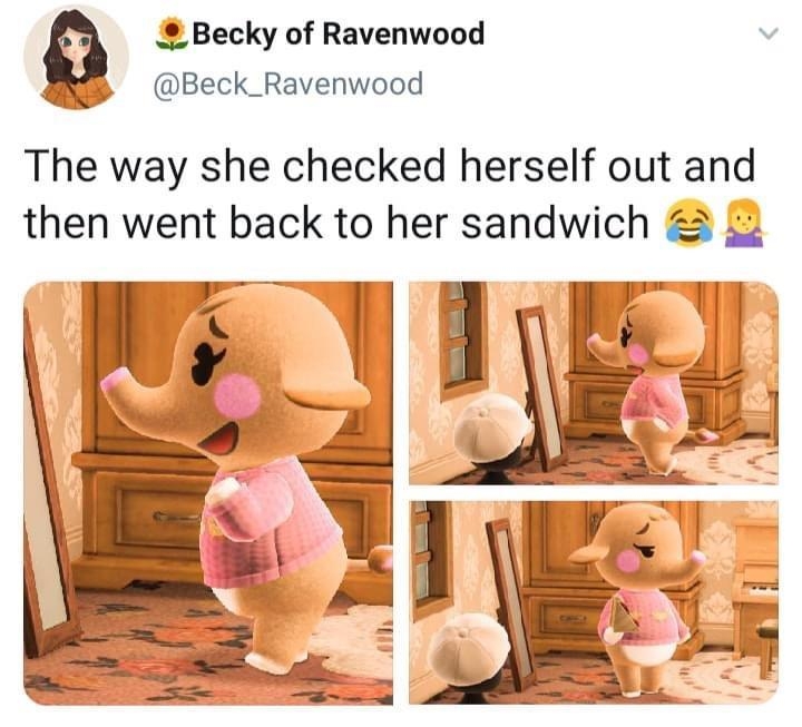 2 Becky of Ravenwood v Beck_Ravenwood The way she checked herself out and then went back to her sandwich 31