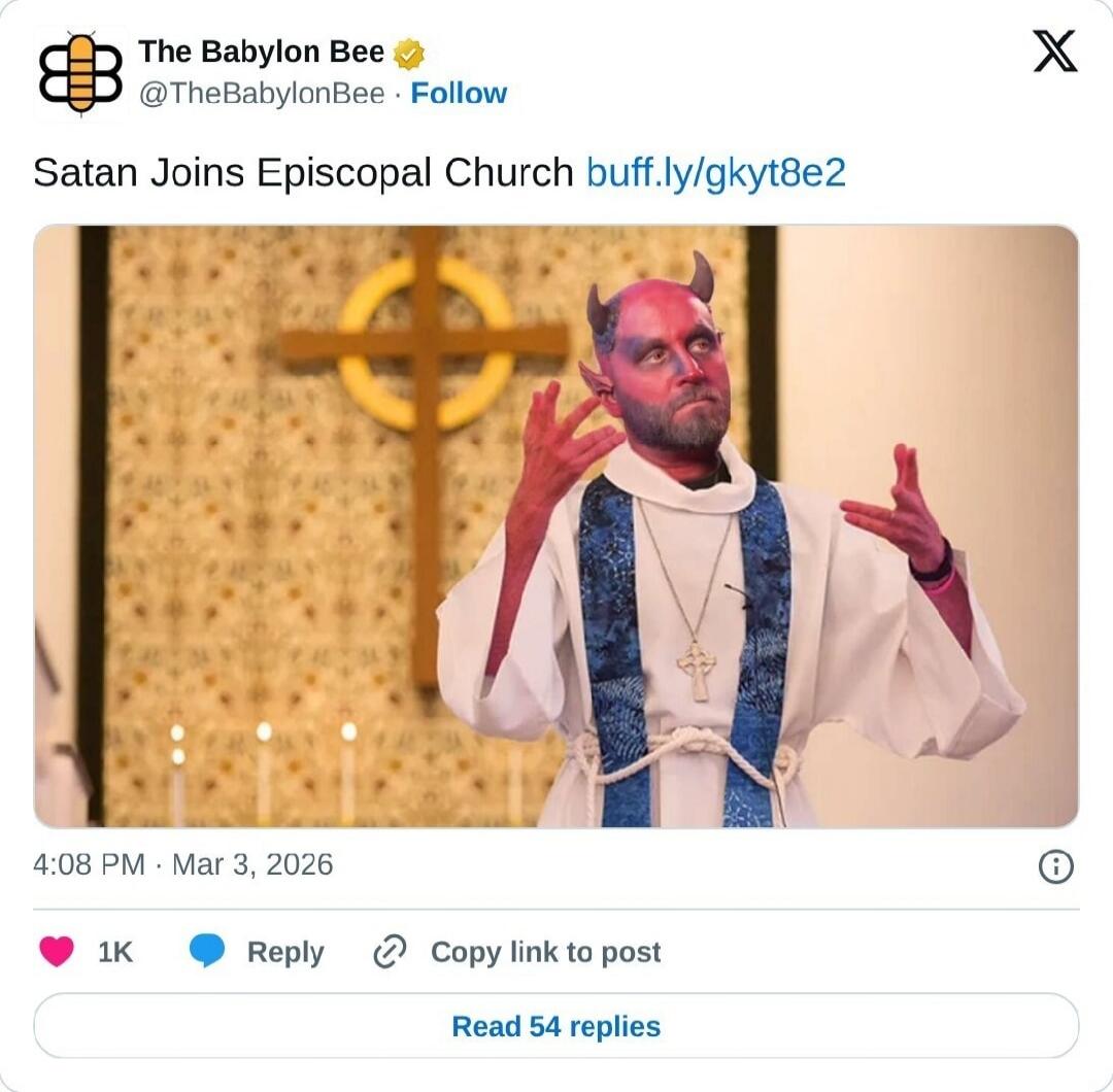 Satan Joins Episcopal Church
