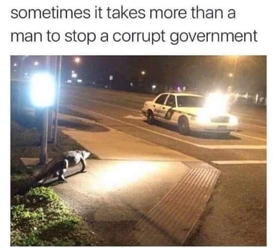 sometimes it takes more than a man to stop a corrupt government