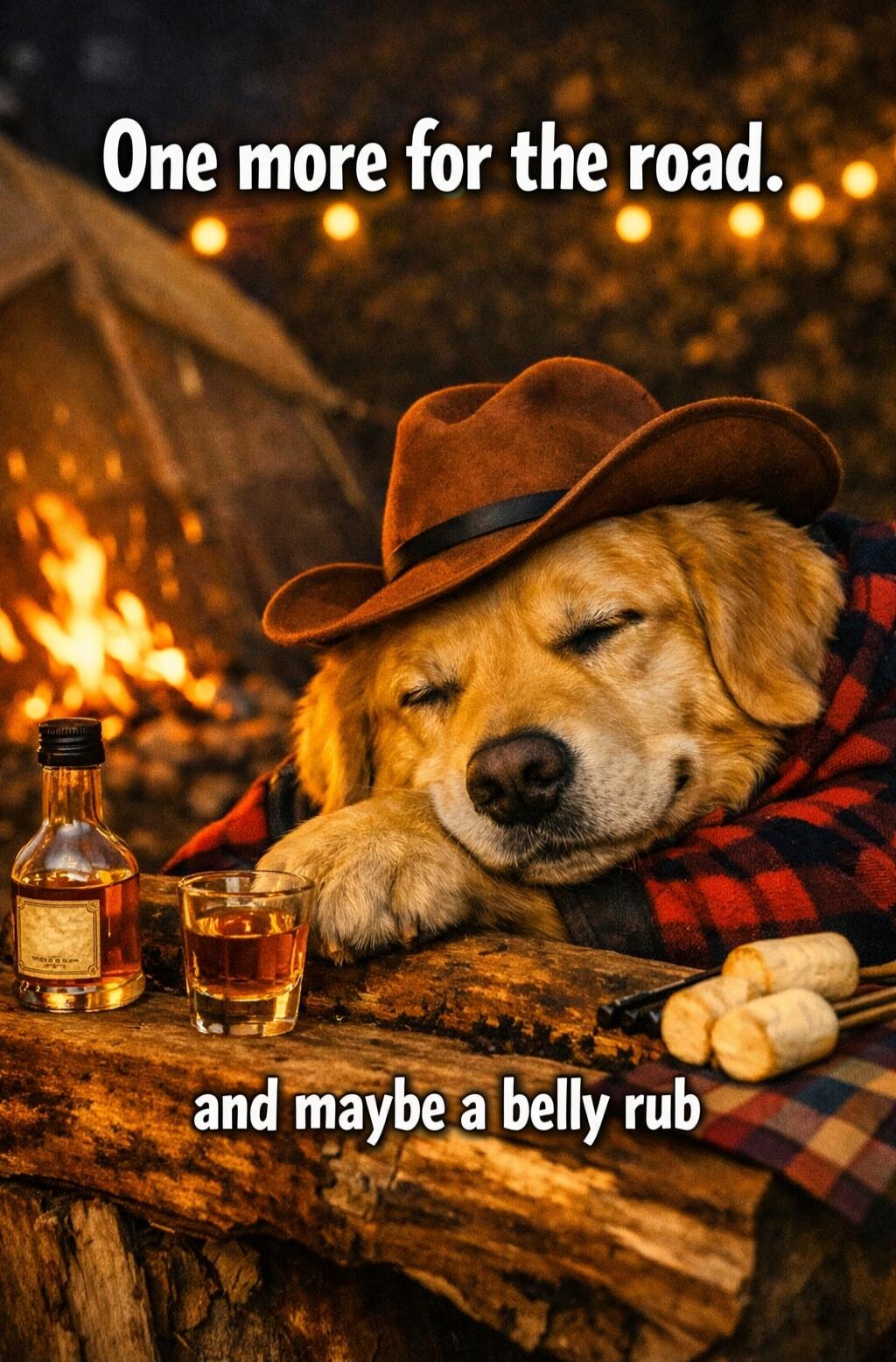 One more for the road. and maybe a belly rub