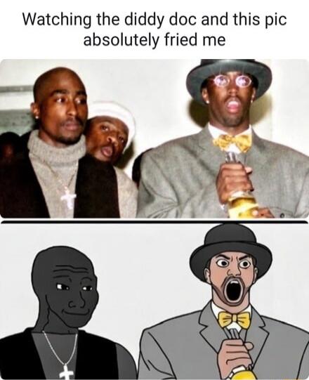 Watching the diddy doc and this pic absolutely fried me