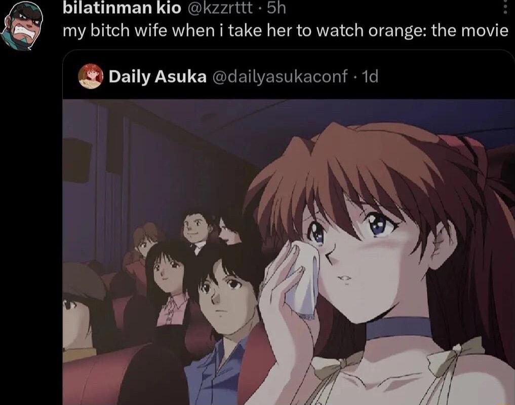 bilatinman kio kzzrttt 5h my bitch wife when i take her to watch orange the movie paily Asuka dailyasukaconf 1d
