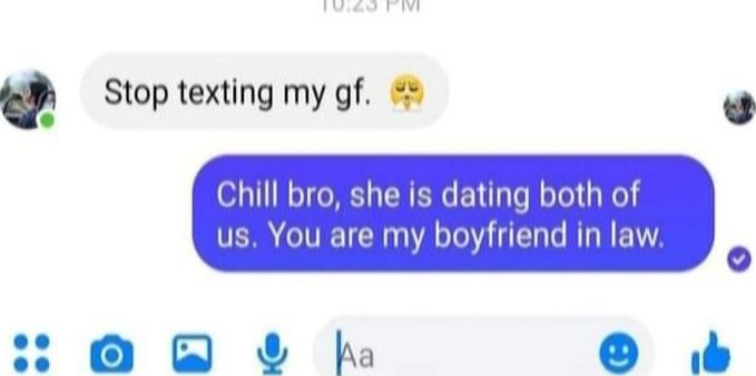 Stop texting my gf