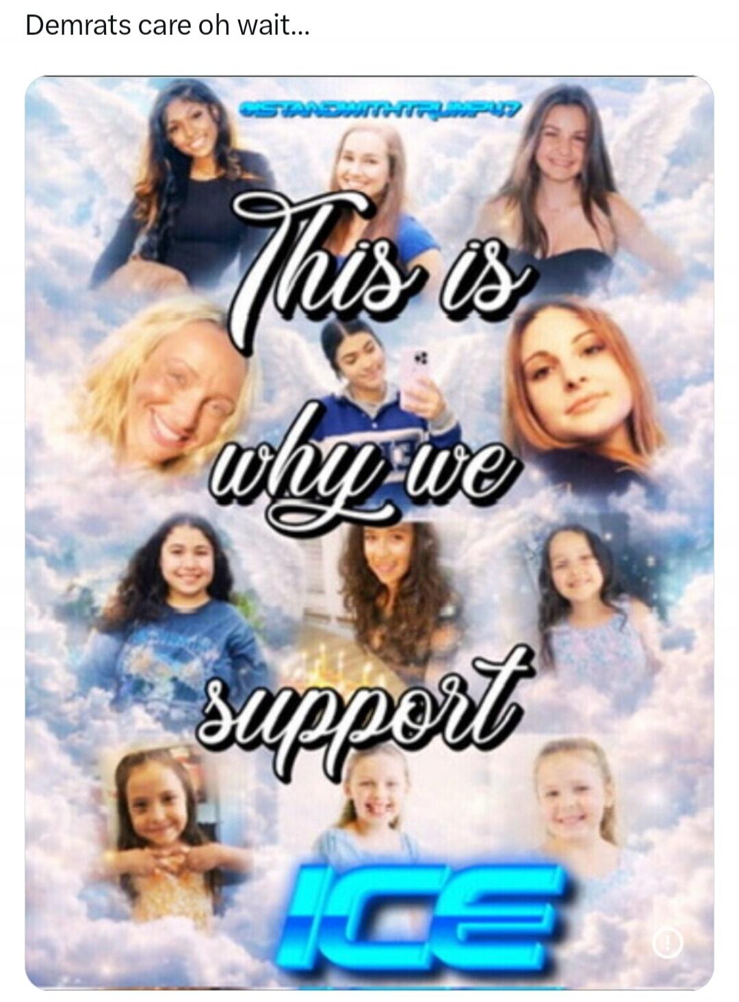 Demrats care oh wait... This is why we support ICE #STANDWITHTRUMP