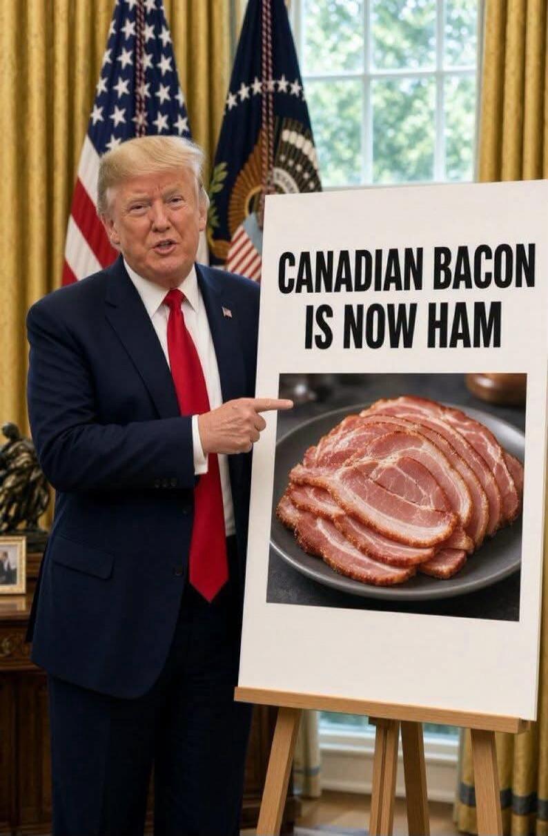 CANADIAN BACON IS NOW HAM