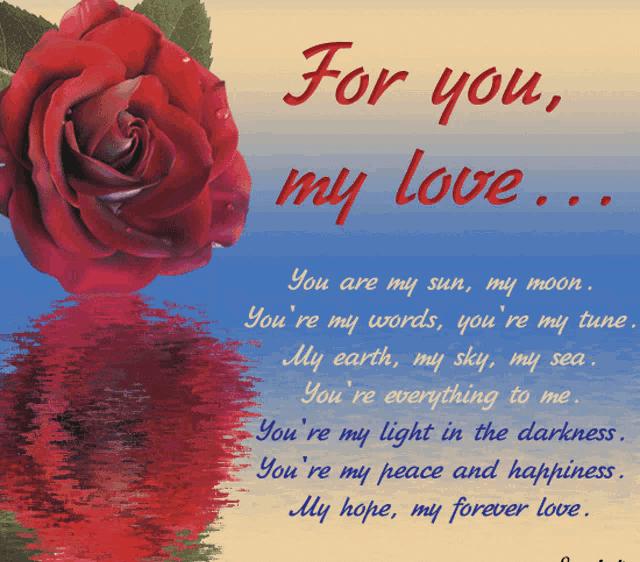 For you my love