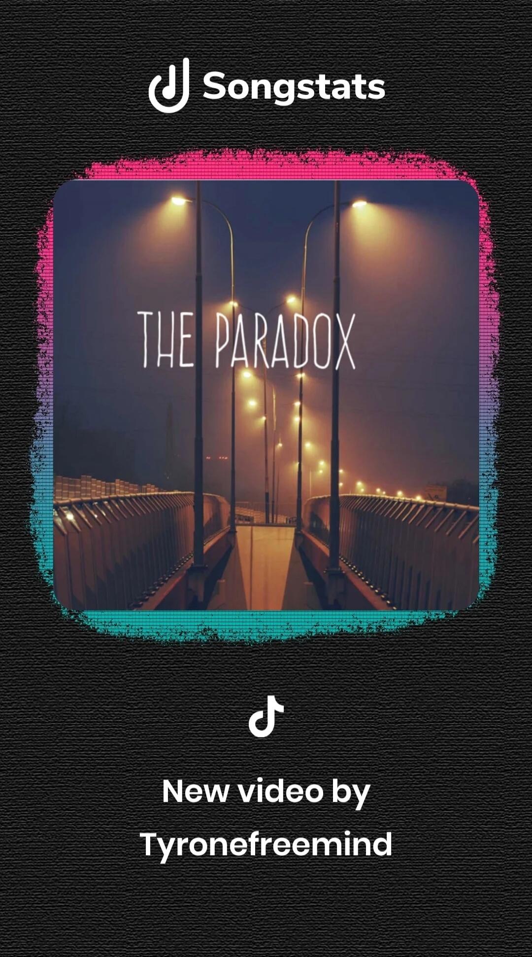Songstats THE PARADOX New video by Tyronefreemind