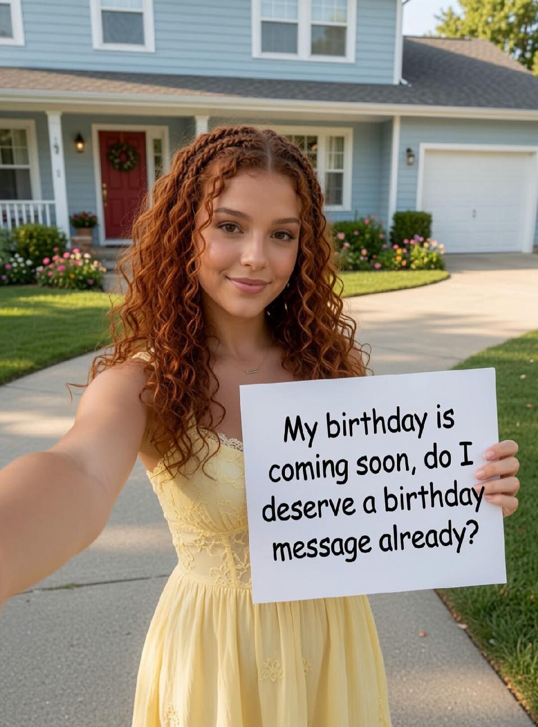 My birthday is coming soon, do I deserve a birthday message already?