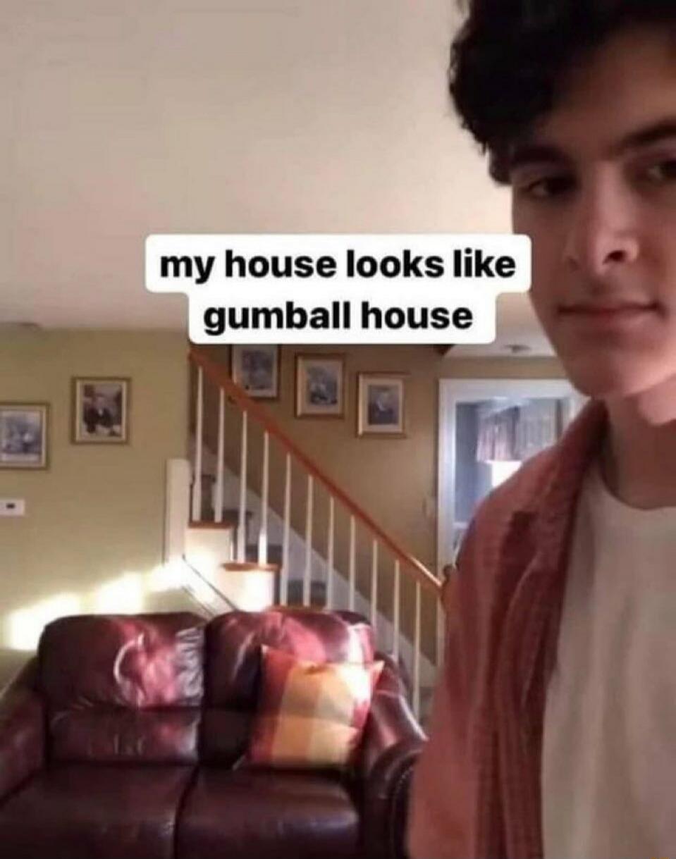 my house looks like gumball house