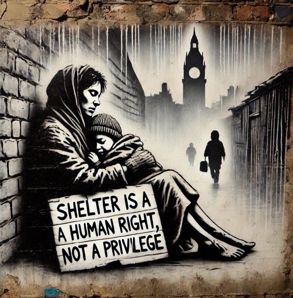 SHELTER IS A HUMAN RIGHT, NOT A PRIVILEGE