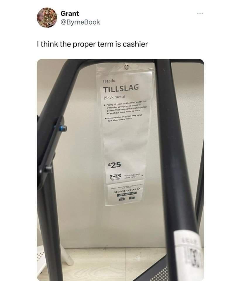 Grant ByrneBook I think the proper term is cashier