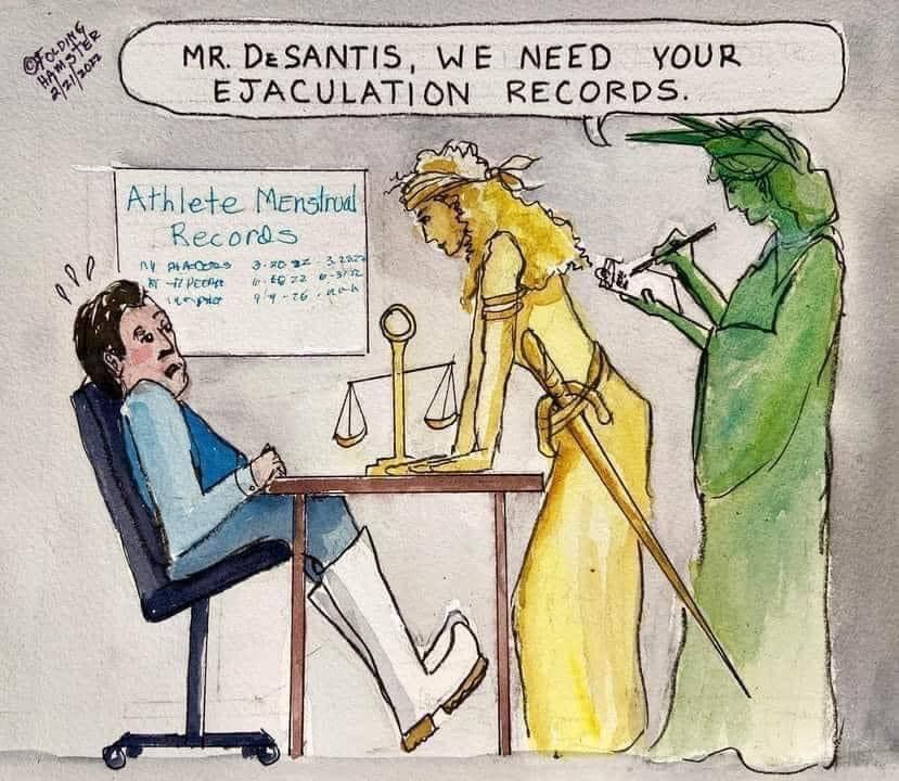 MRDeSANTIS WE NEED YOUR EJACULATION RECORDS