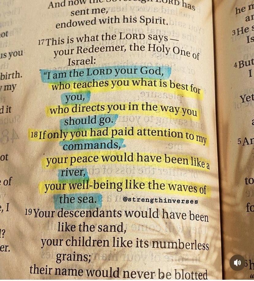 And now the sovereign LORD has sent me, endowed with his Spirit. This is what the LORD says — your Redeemer, the Holy One of Israel: 