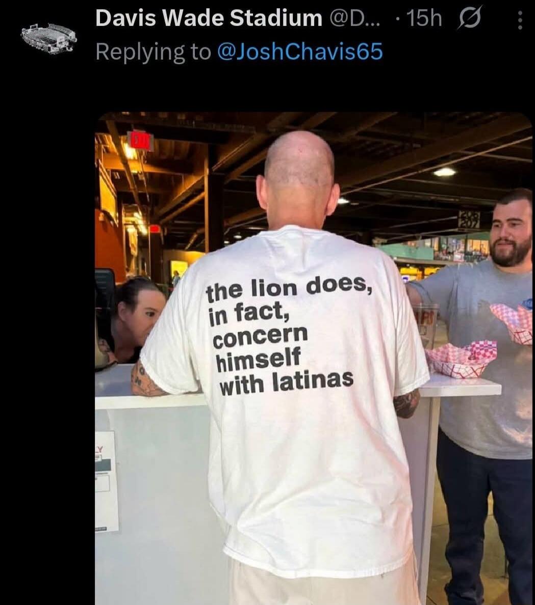 the lion does, in fact, concern himself with latinas
