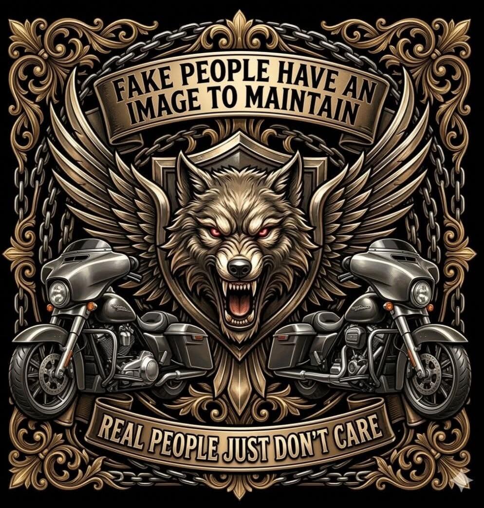 FAKE PEOPLE HAVE AN IMAGE TO MAINTAIN REAL PEOPLE JUST DON'T CARE