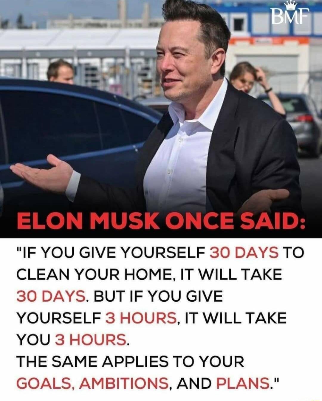 Ml J VR Qo ol 3 7NH IF YOU GIVE YOURSELF 30 DAYS TO CLEAN YOUR HOME IT WILL TAKE 30 DAYS BUT IF YOU GIVE YOURSELF URS IT WILL TAKE YOU 3 THE SAME APPLIES TO YOUR