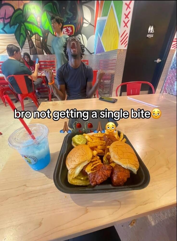 bro not getting a single bite 🥺