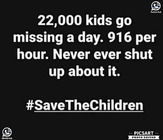 22000 kids go missing a day 916 per T A AT VT S T up about it SaveTheChildren PICSART