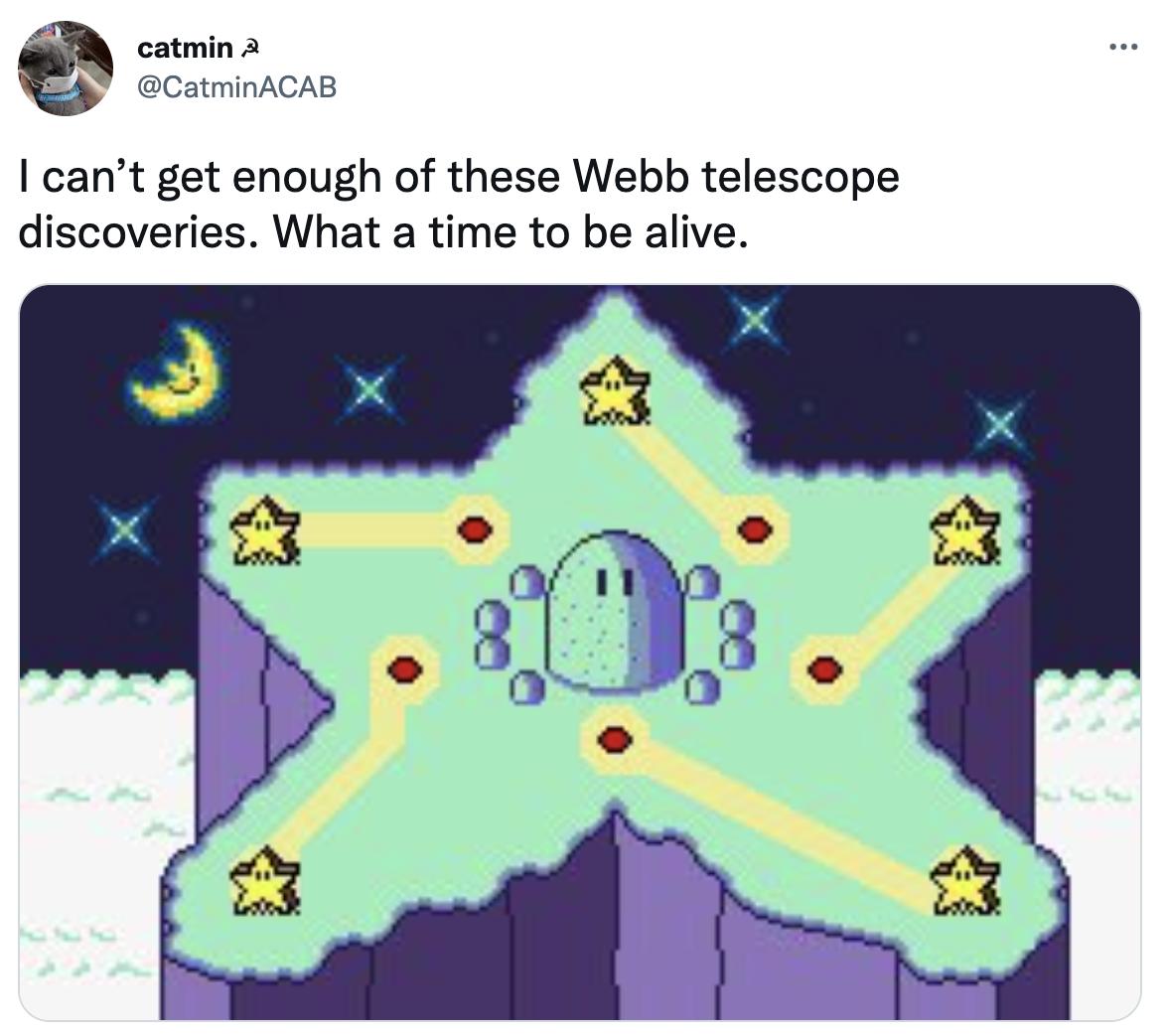 tmin CatminACAB cant get enough of these Webb telescope discoveries What a time to be alive