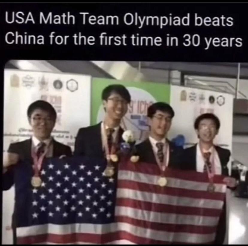 USA Math Team Olympiad beats China for the first time in 30 years