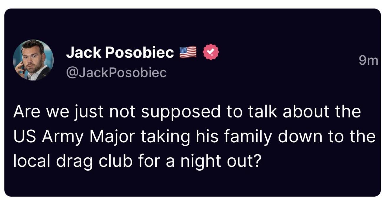 Jack Posobiec ENEIEL I Are we just not supposed to talk about the SRR AV ETREI R ER TNV RCR G SIeE1NC T eV R ol g Walle s elVI 4