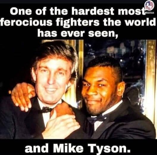 One of the hardest most ferocious fighters the world has ever seen, and Mike Tyson.