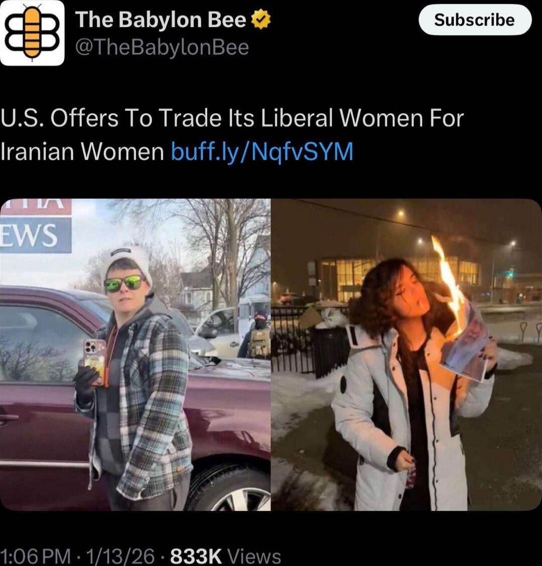 U.S. Offers To Trade Its Liberal Women For Iranian Women buff.ly/NqfSYM