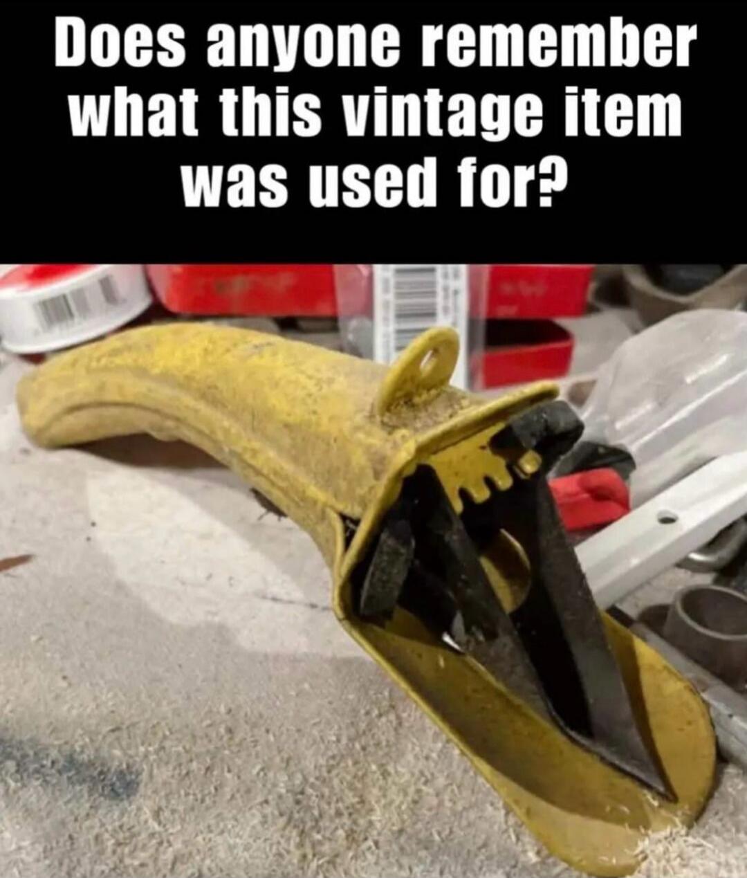 Does anyone remember what this vintage item was used for?