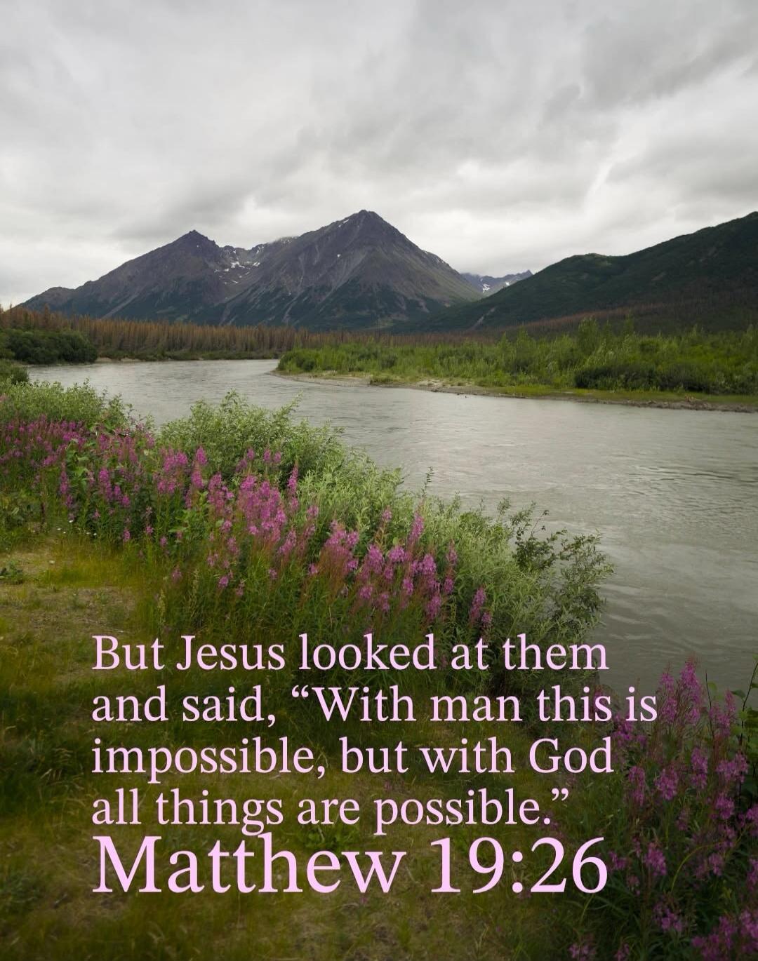 But Jesus looked at them and said, 