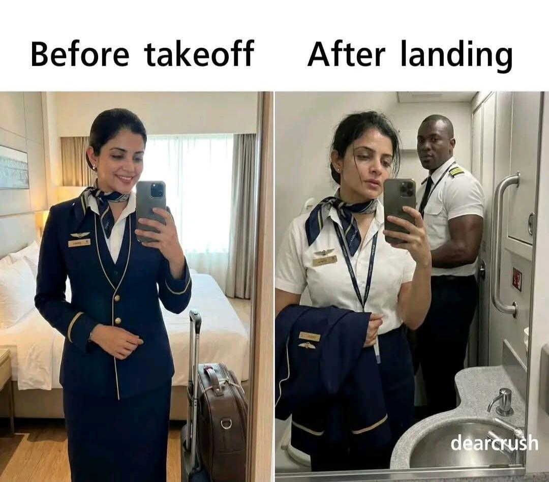 Before takeoff After landing
