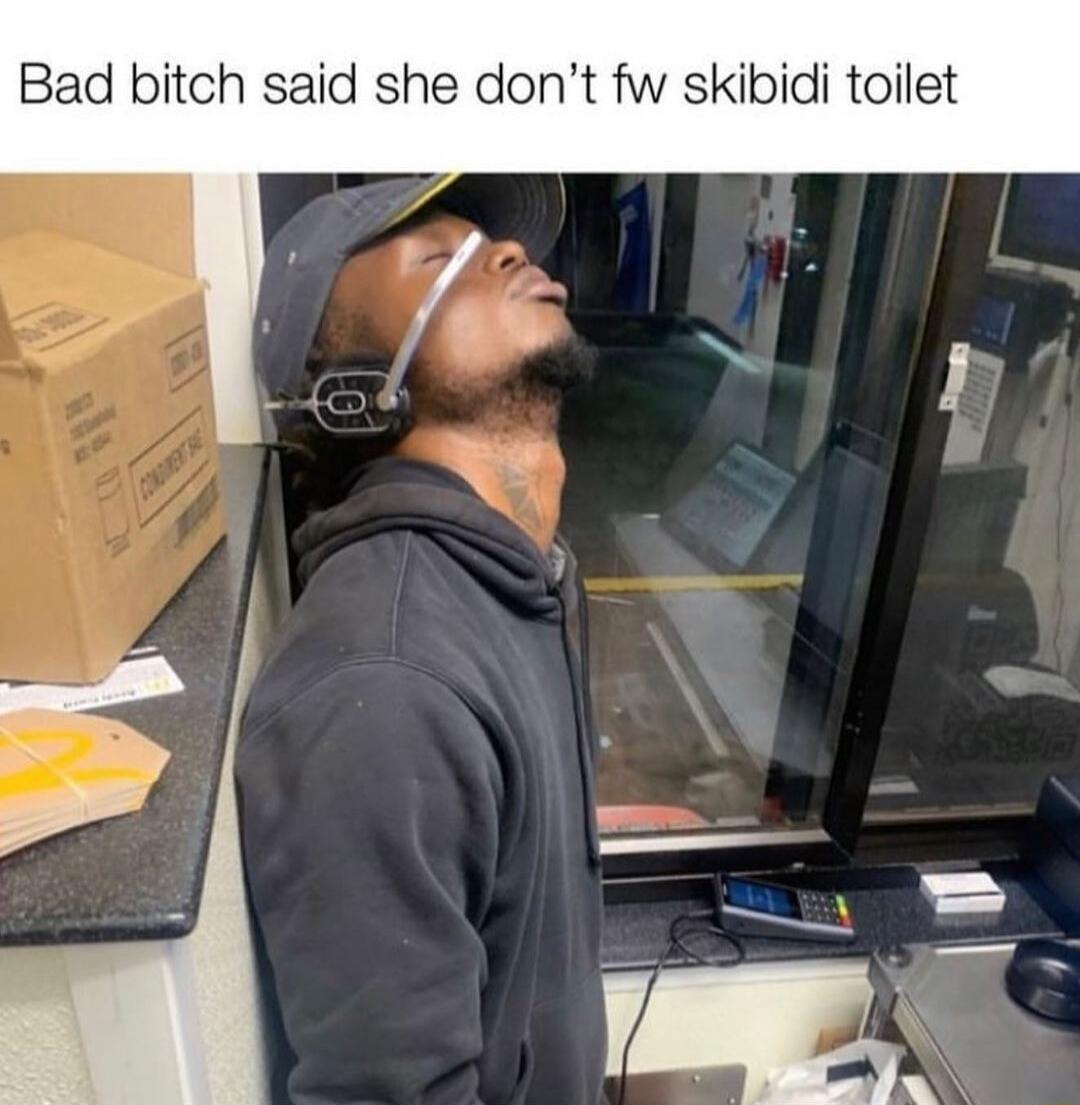 Bad bitch said she dont fw skibidi toilet