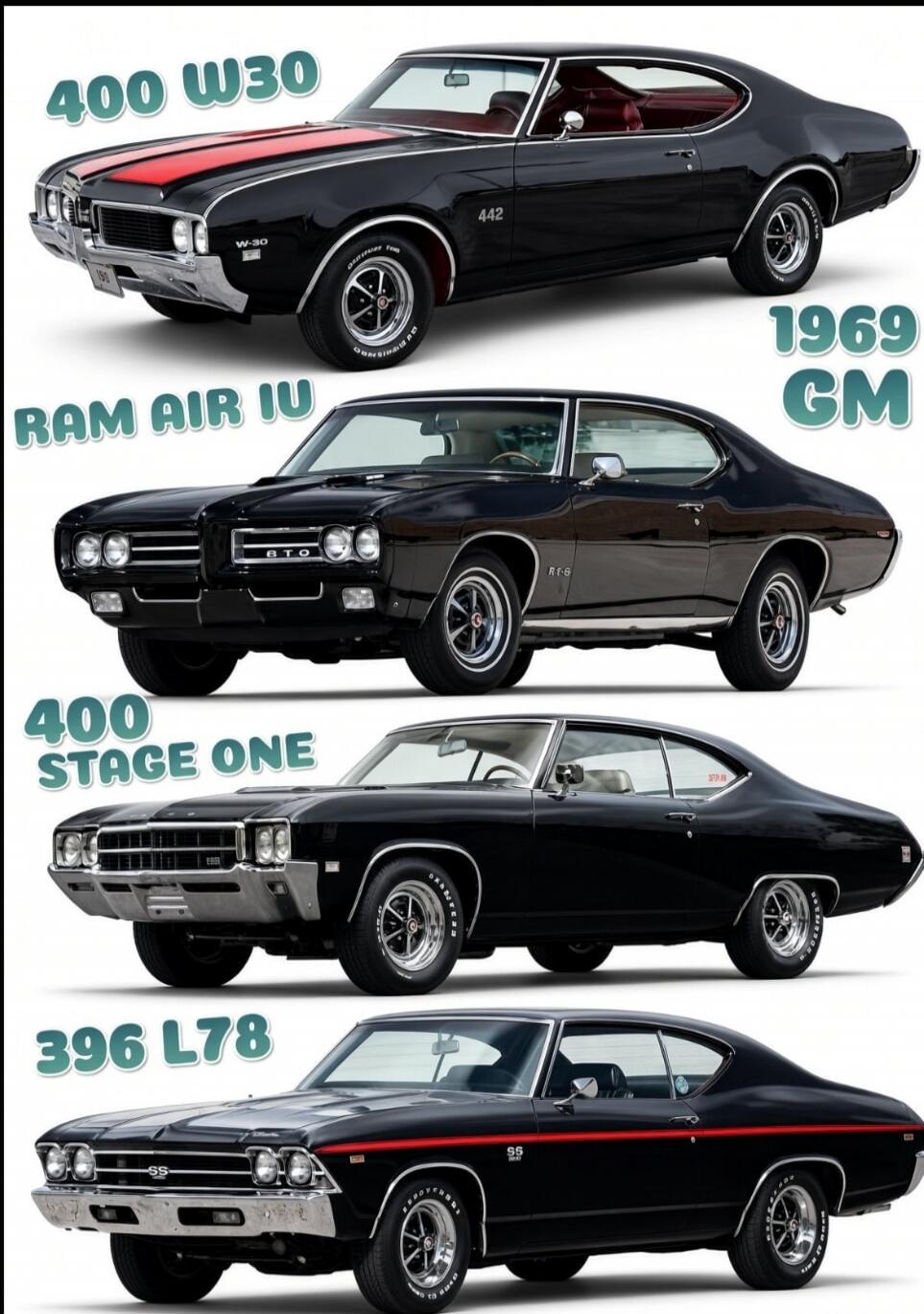400 W30 1969 GM RAM AIR IU 400 STAGE ONE 396 L78