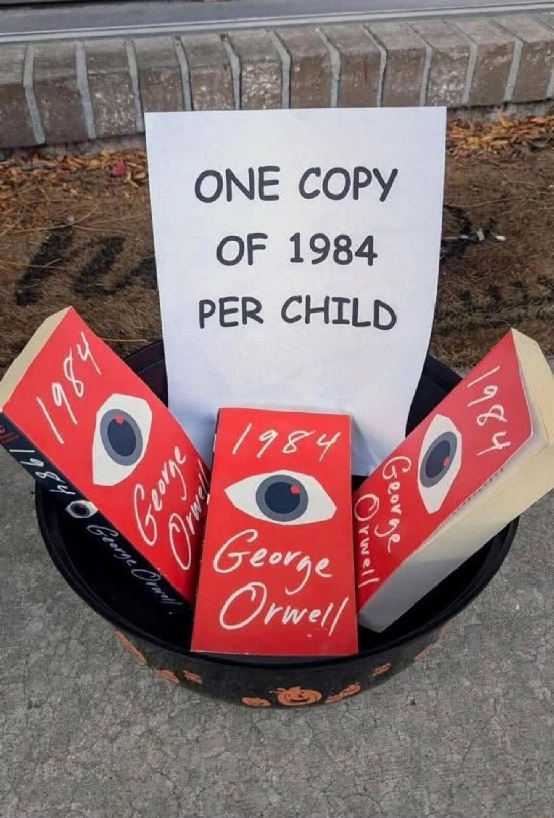 ONE COPY OF 1984 PER CHILD
1984 George Orwell